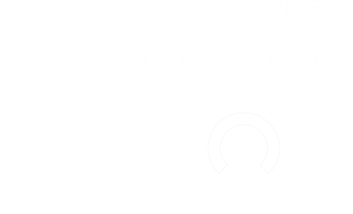 DAC 50th Anniversary Logo White Website